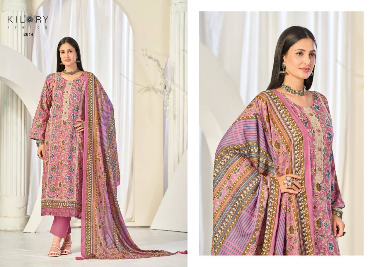 SAJNI By KILORY TRENDS 2611 To 2616 Series Stylish Beautiful Colourful PURE LAWN COTTON Dresses At Wholesale Price